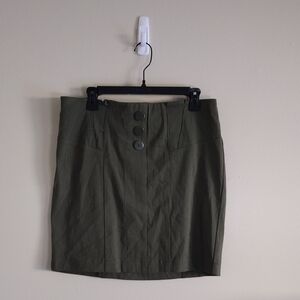 🌿 C Est. 1946 Olive Green Women's Mini Skirt Size Large